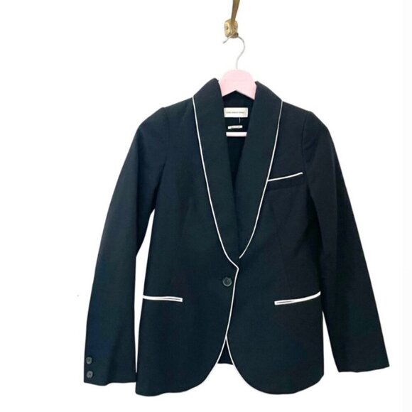 Isabel Marant Etoile Stripe Black Single Breasted Blazer Size FR 36 - Picture 2 of 7